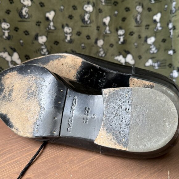 Dsquared2 Orange Toes Derby Leather Shoes - Picture 6 of 10